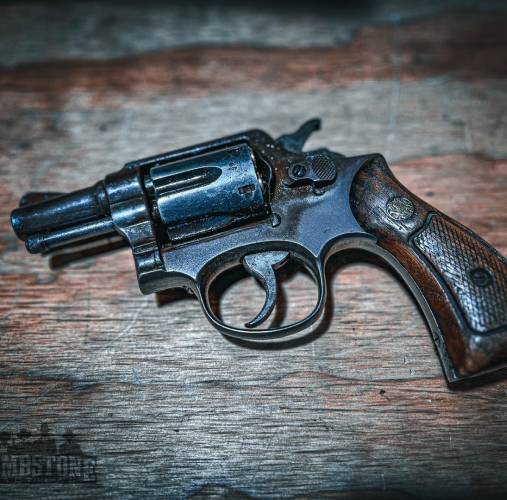 REVOLVER GOMME COGNE BRUNI PYTHON NICKELE 9MM - Revolvers d'alarme